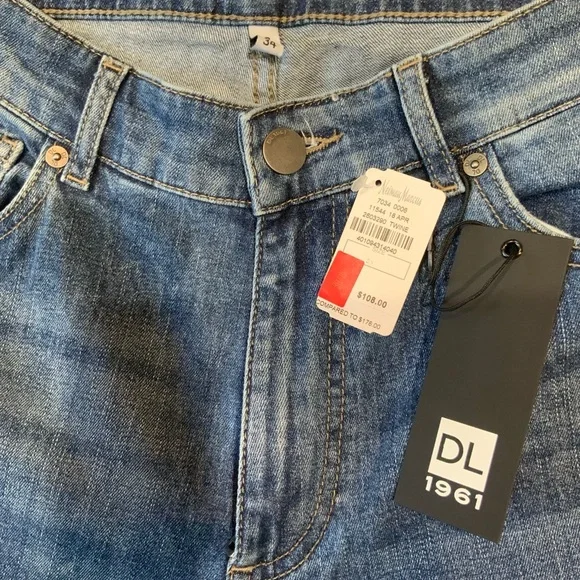 Russell Athletic Blue Straight Jeans Classic Design